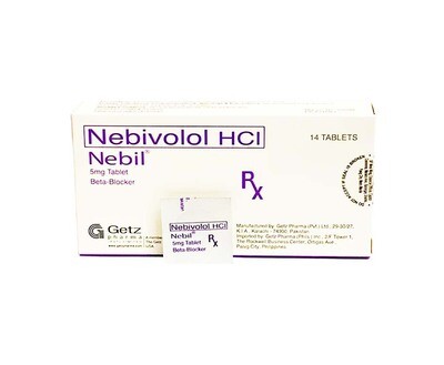 Nebivolol HCI Nebil Beta-Blocker 5mg 14 Tablets