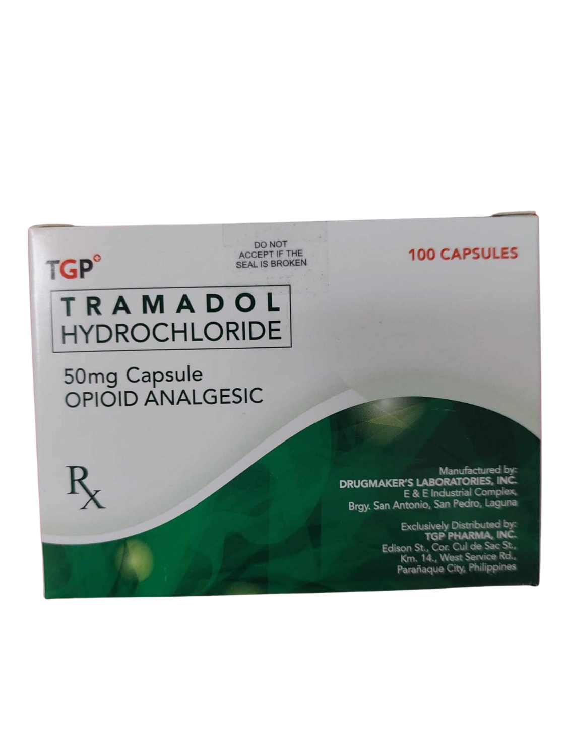 TGP Tramadol Hydrochloride 50mg Capsule