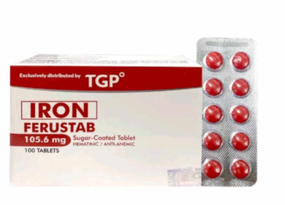 TGP Iron Ferustab 105.6mg 100 Tablets