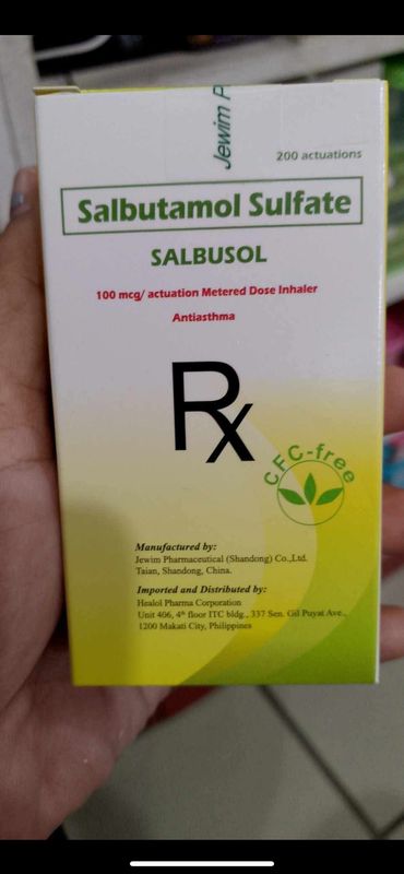 Salbutamol Sulfate Salbusol 100mcg/ Actuation Metered Dose Inhaler Antiasthma