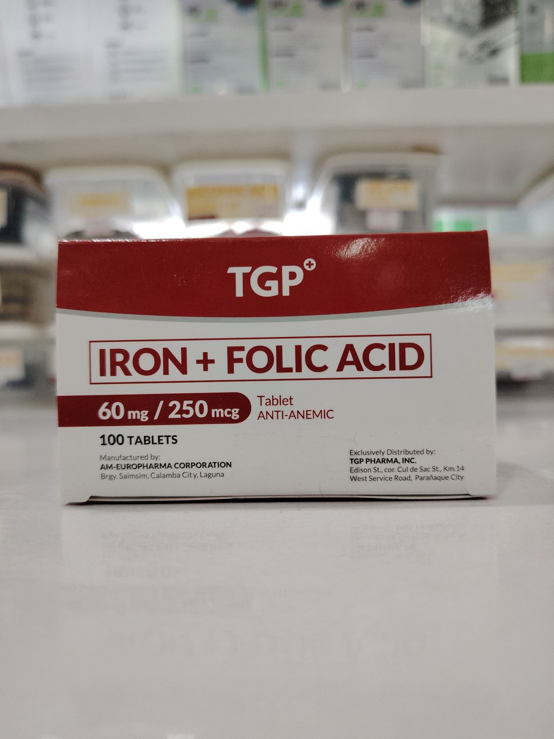 Iron+Folic 60mg/250mcg