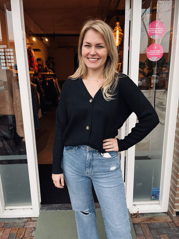 VEST JUNE | ZWART