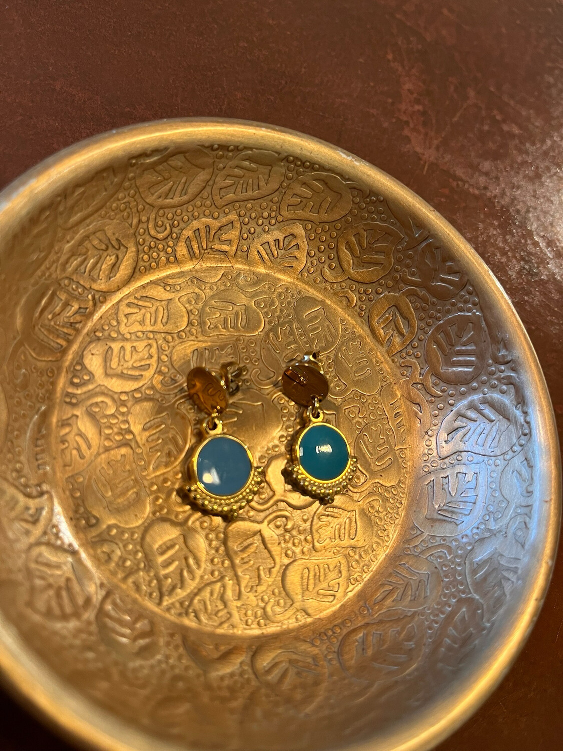 OORBELLEN | GOUD & BLAUW