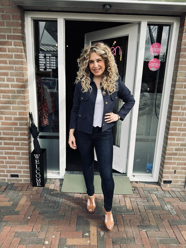 QUEEN HEARTS SKINNY | DONKERBLAUW
