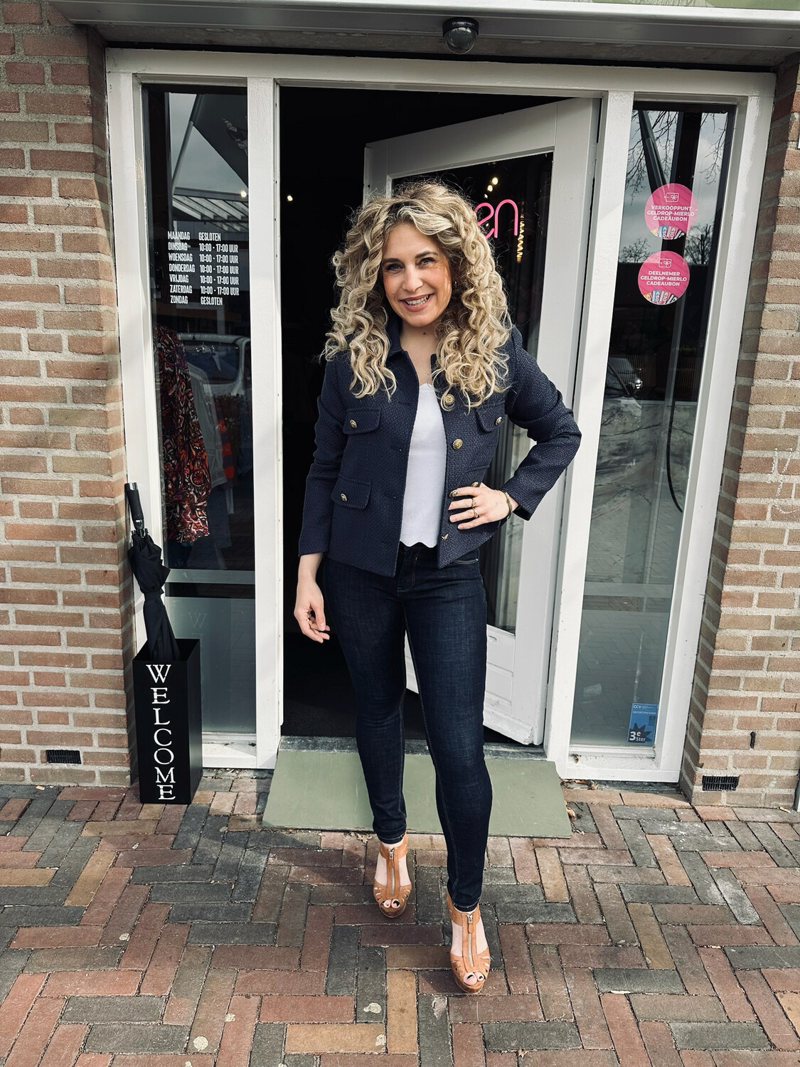 QUEEN HEARTS SKINNY | DONKERBLAUW