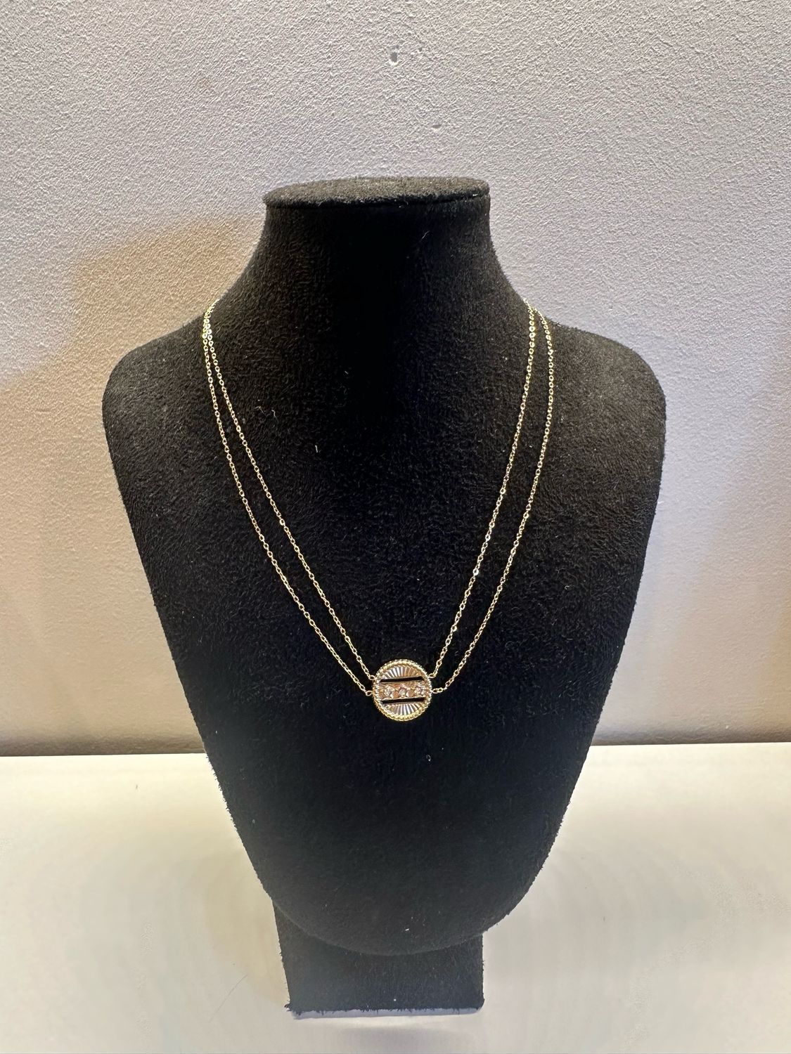 KETTING RONDE BEDEL | GOUD