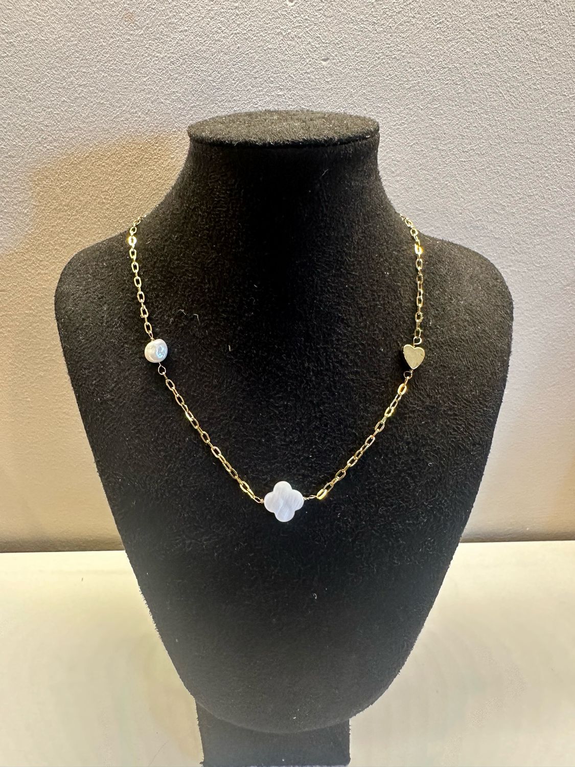 KETTING KLAVER | GOUD