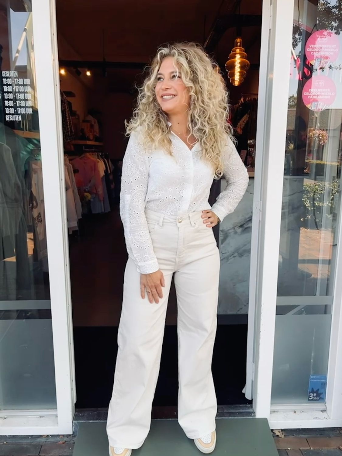 BODERIE BLOUSE | WIT