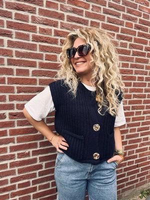GILET BO | BLAUW