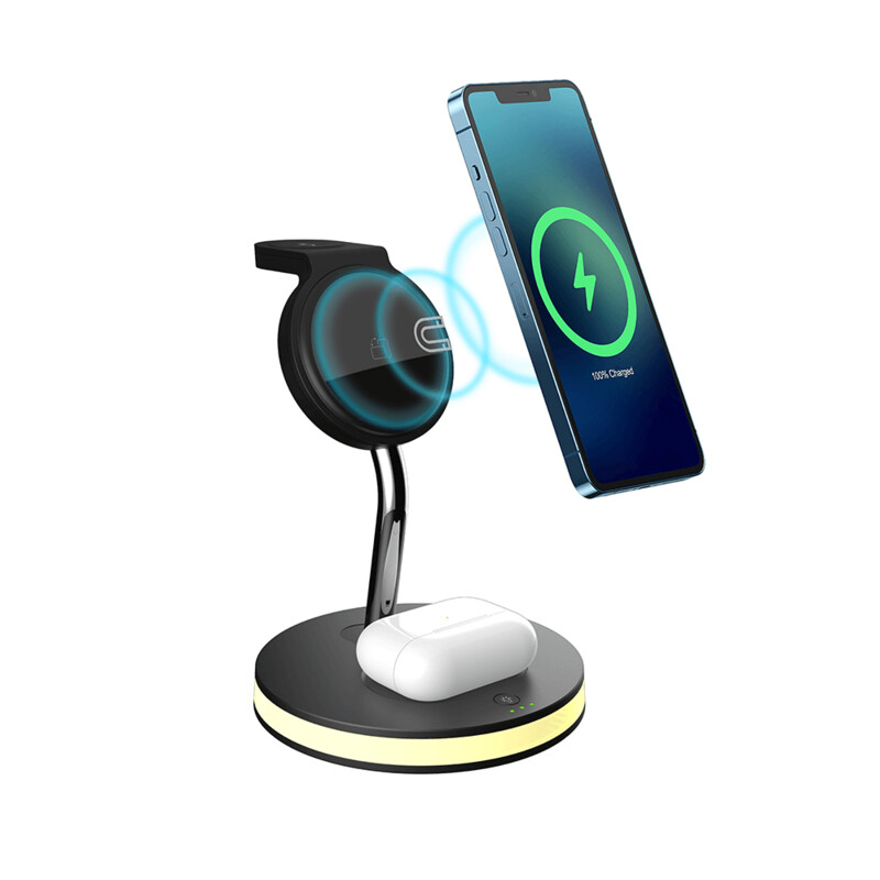 Magnetic Wireless Charging Stand with LED Night Lighting OPT-41117