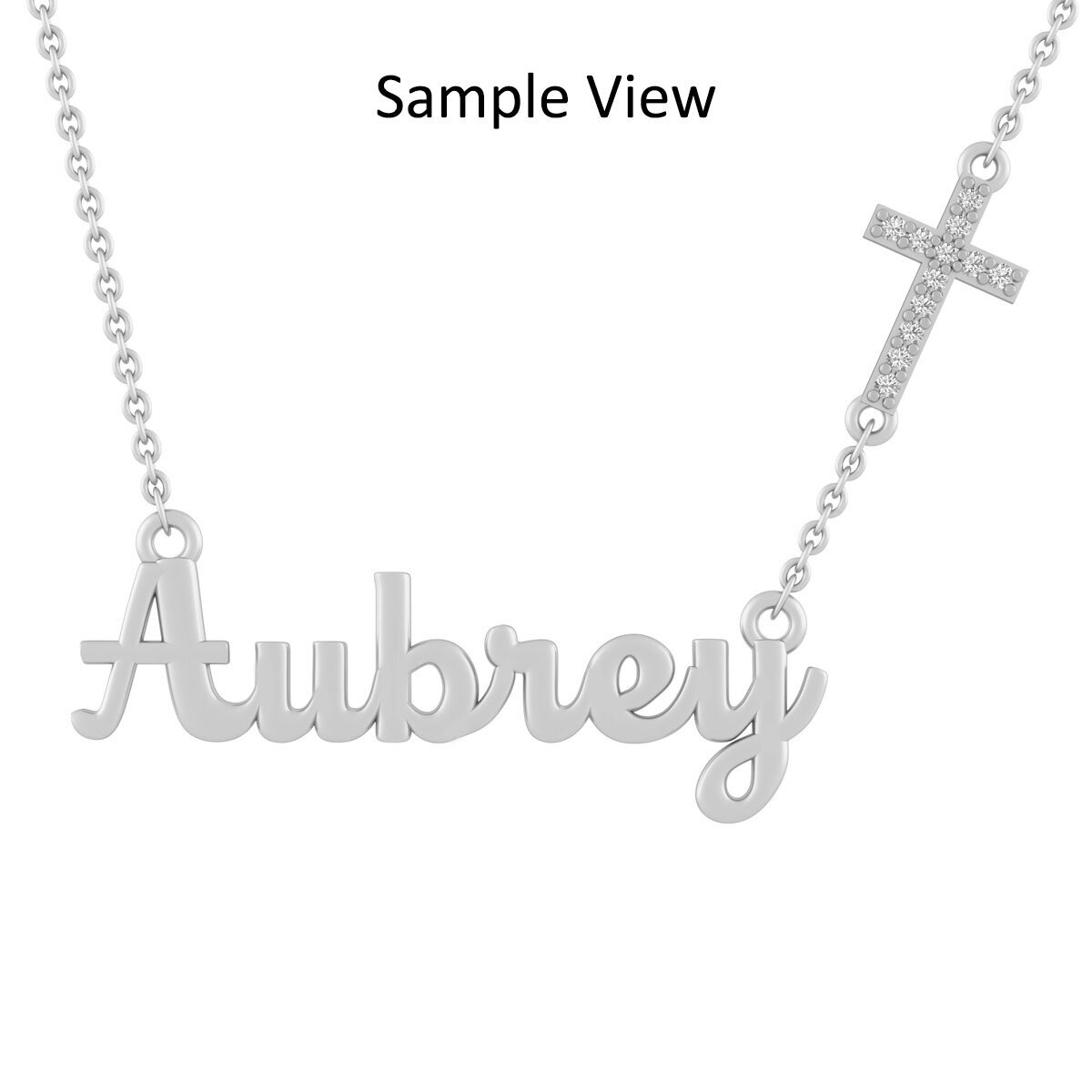 Personalized Diamond Nameplate ​Necklace