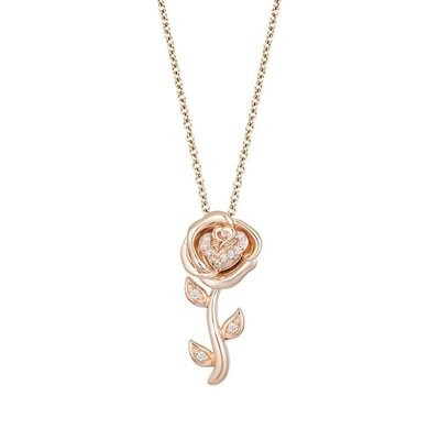 Personalized Diamond tulip Pendant