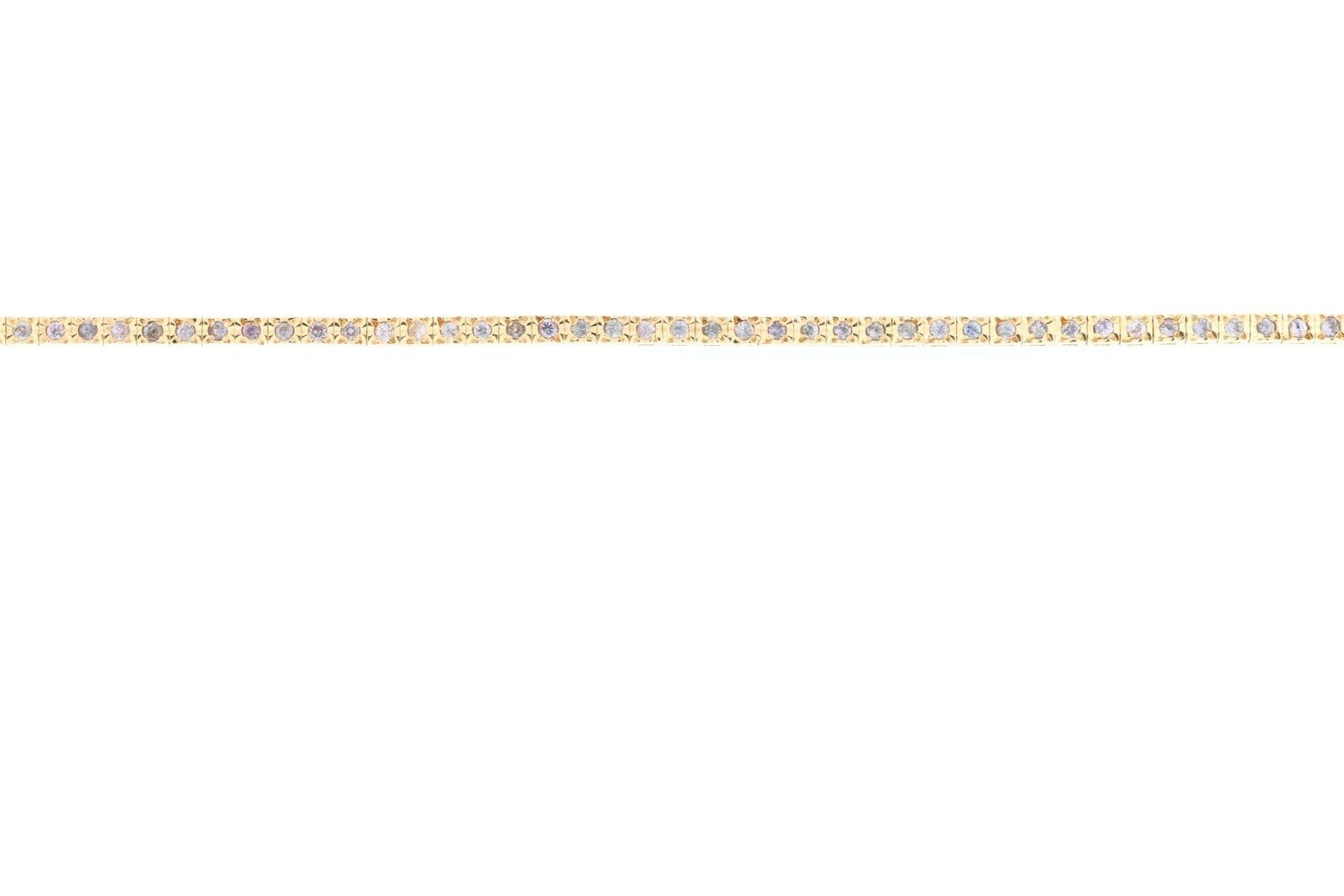 HOF Rose Gold Tennis Bracelet. Violet Sapphire