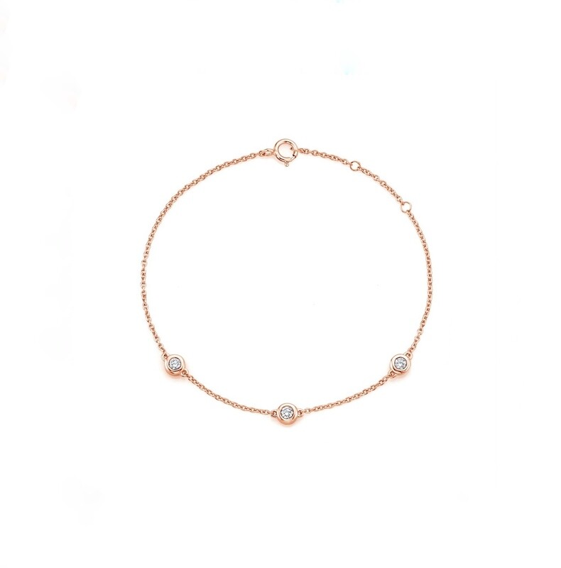 Three Diamond Bracelet