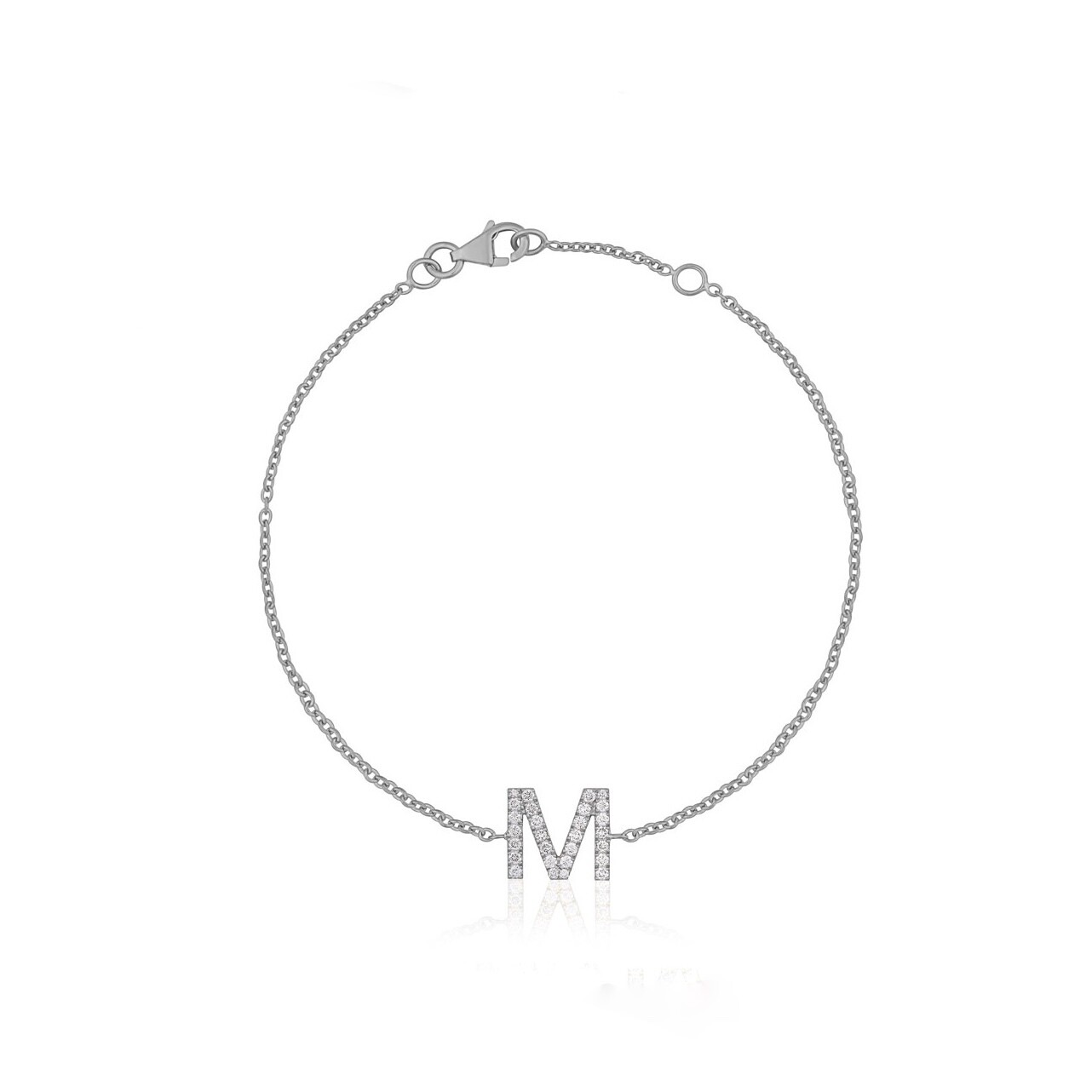 Diamond Letter Bracelet