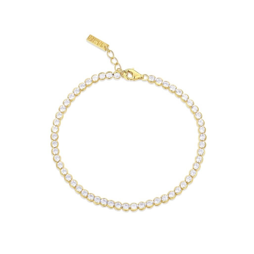 Bezel Diamond Tennis Bracelet