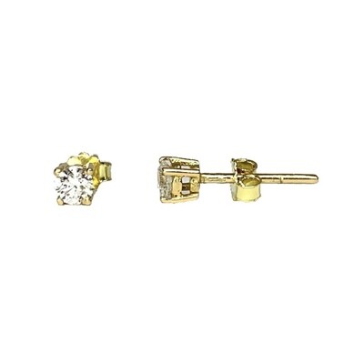 3 mm Diamond Stud Earrings