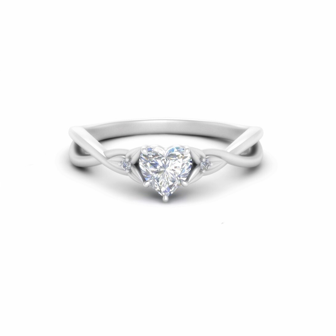 Heart Shaped Diamond Ring