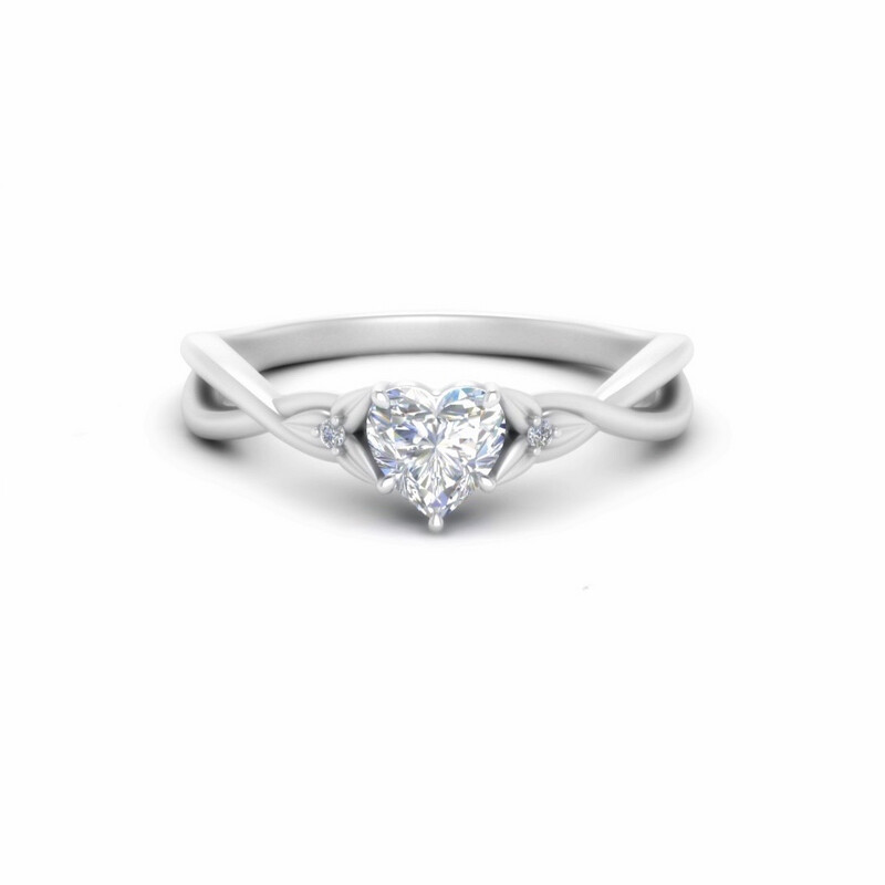 Heart Shaped Diamond Ring