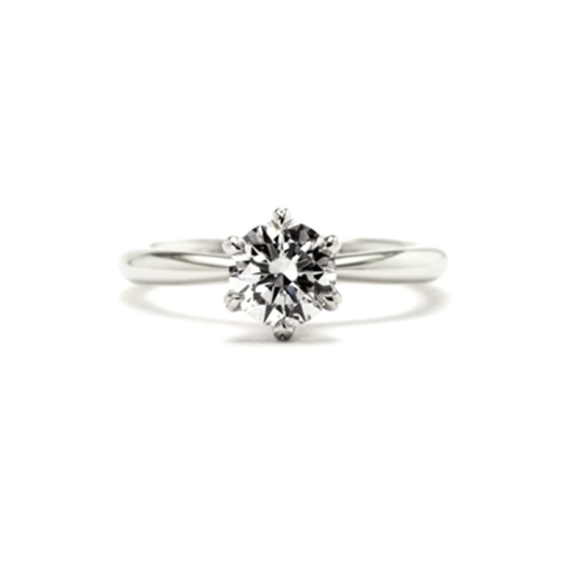 GIA Certified 0.7 ct Six Prong Diamond Ring