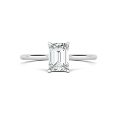 0.7 ct GIA Certified, Emerald Cut Diamond Ring