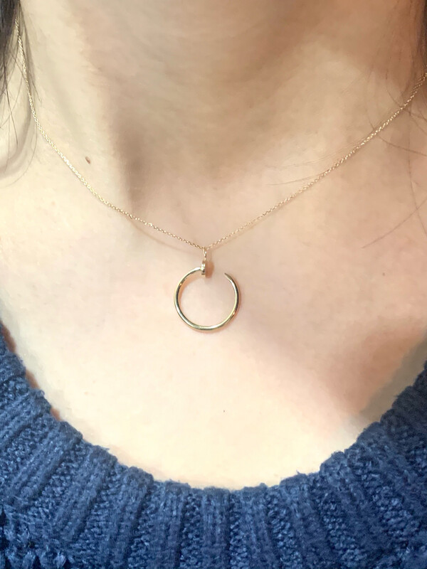 Curved Nail Necklace
