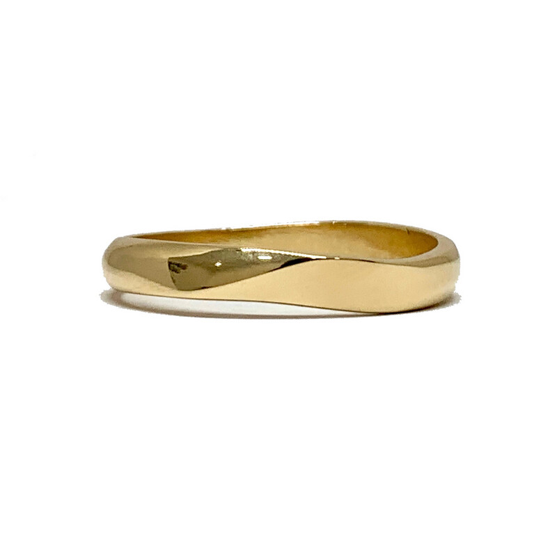 4 mm Wave Gold Band