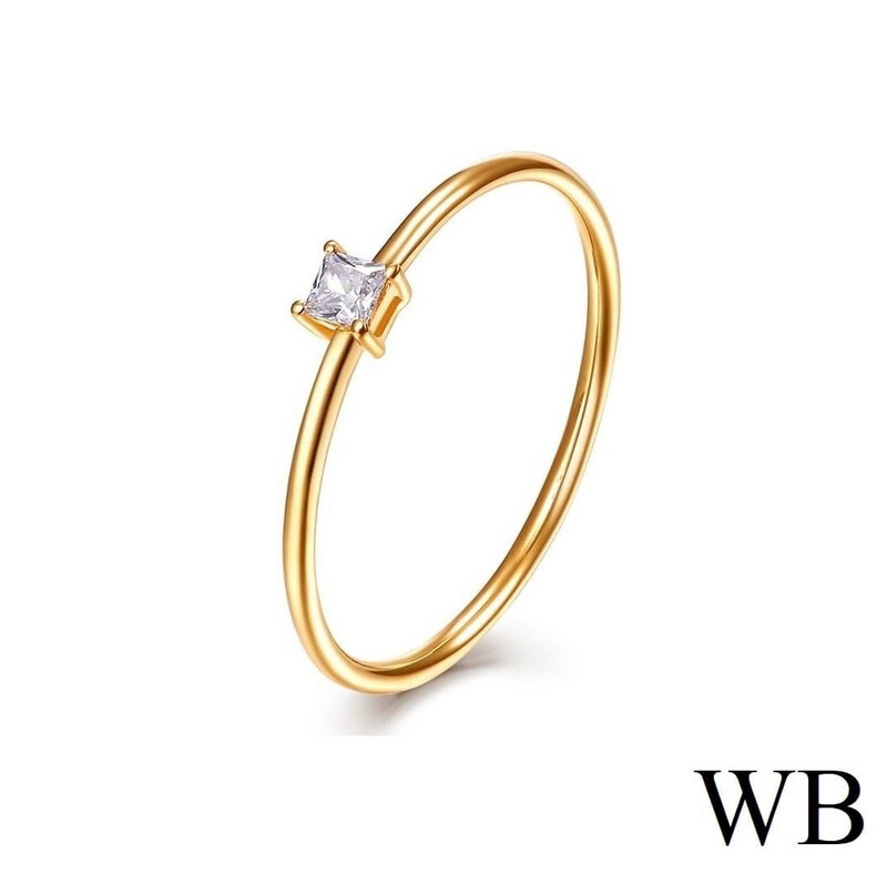 Small Princess Cut Diamond Ring