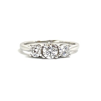 0.27 ct Trinity Diamond Engagement Ring