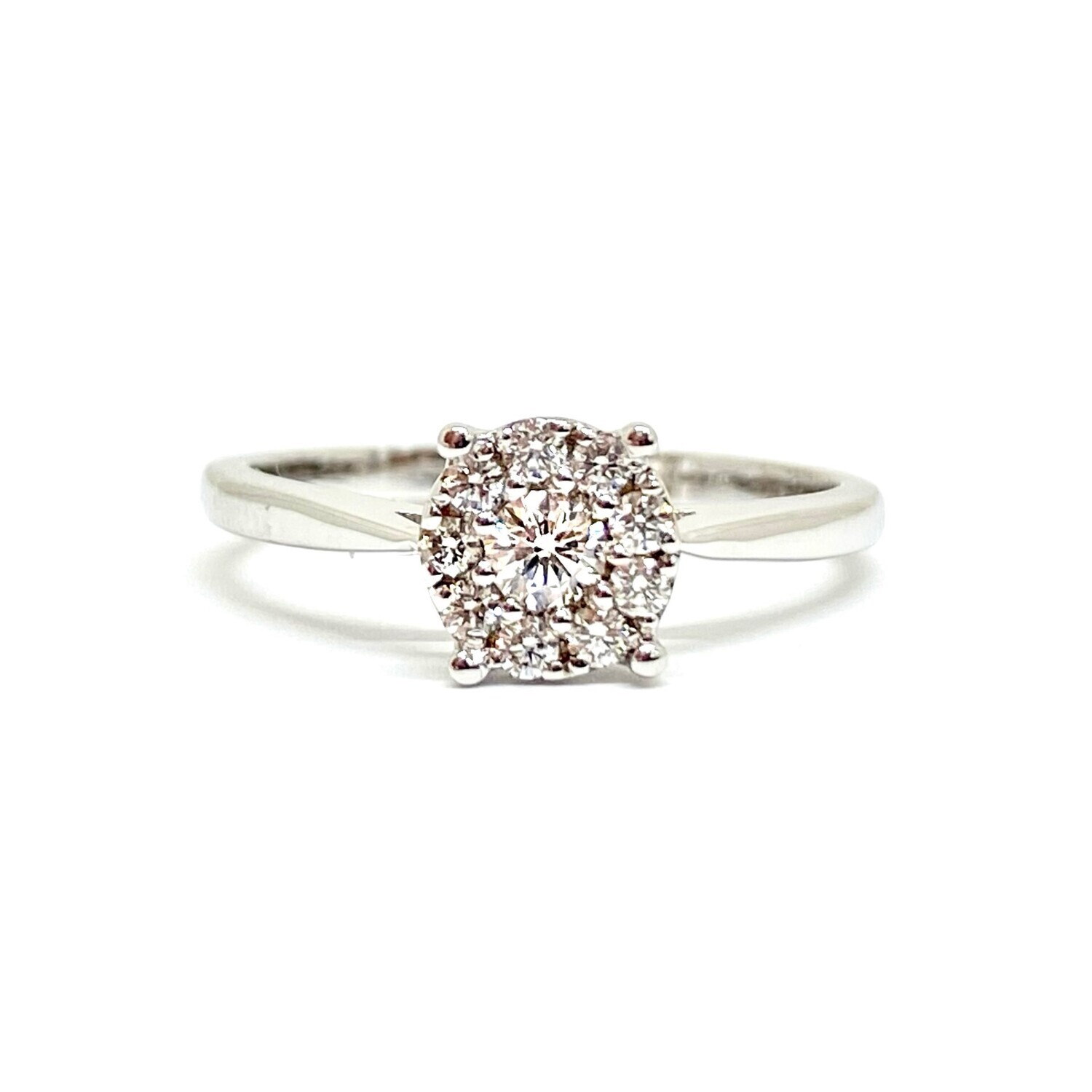 Halo Diamond Engagement Ring