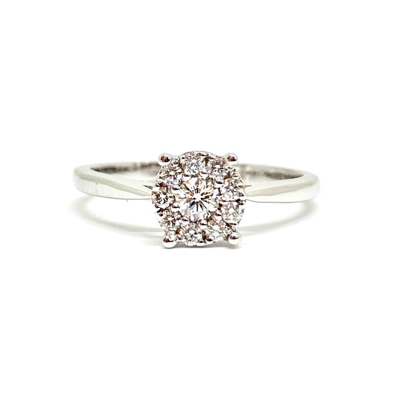 Halo Diamond Engagement Ring