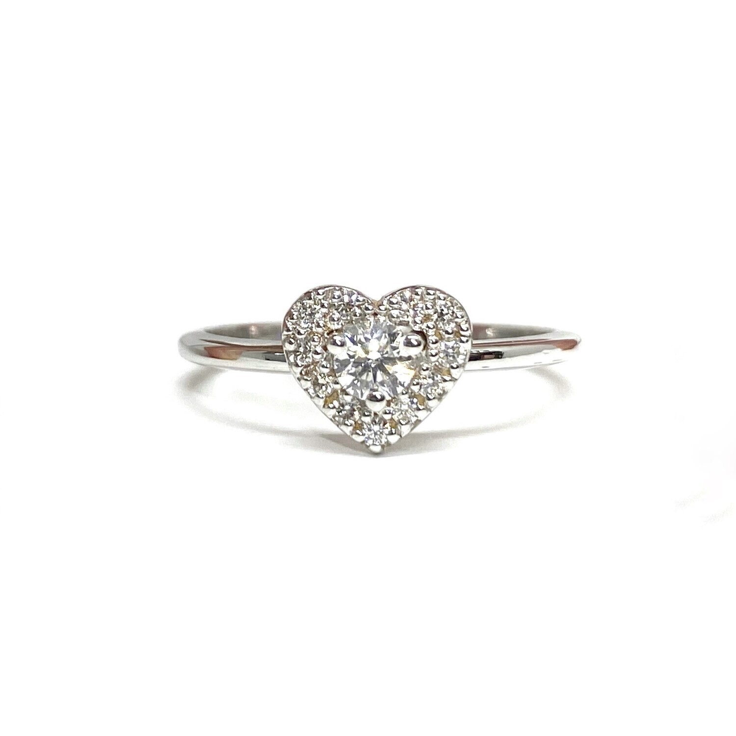 Heart Shaped Diamond Engagement Ring