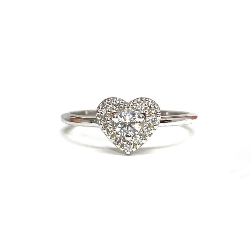 Heart Shaped Diamond Engagement Ring