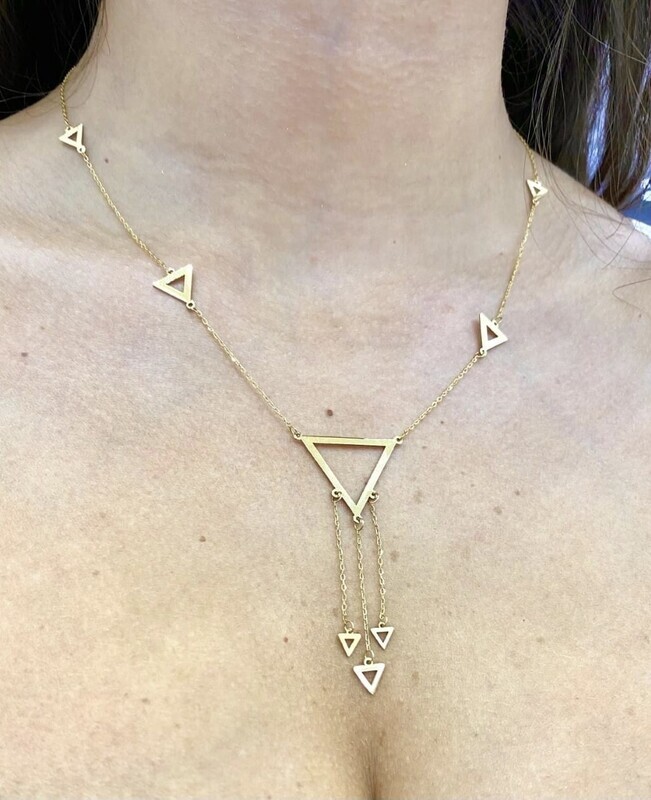 Multi Triangle Necklace
