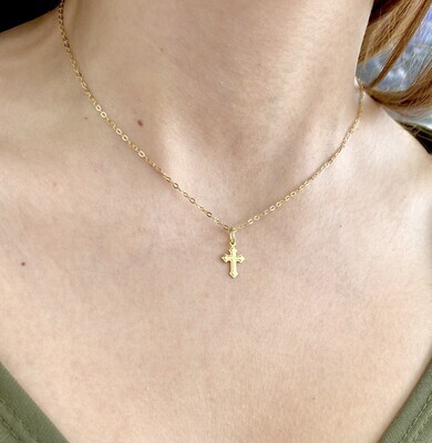 Tiny Cross Necklace