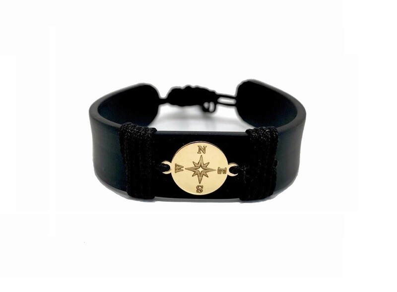 Compass Rubber Bracelet