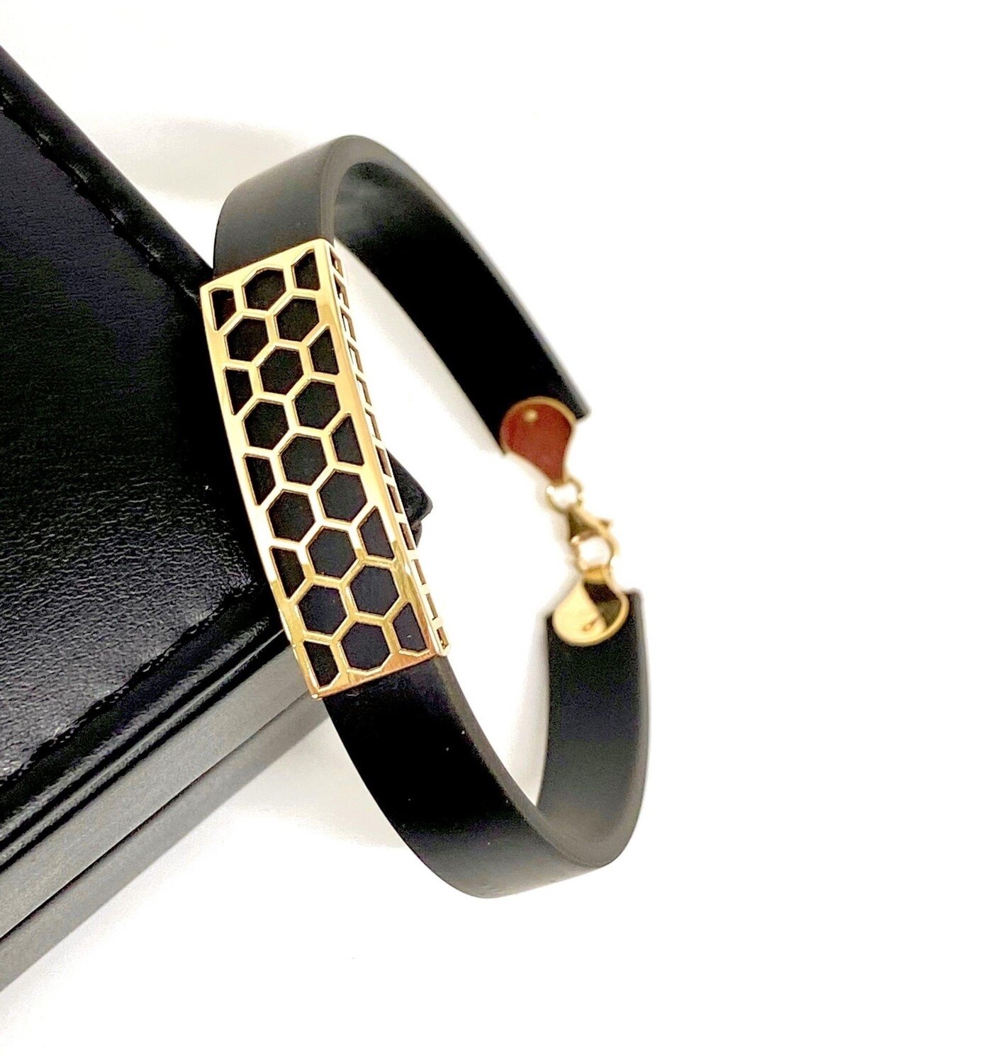 Honey Comb Rubber Bracelet