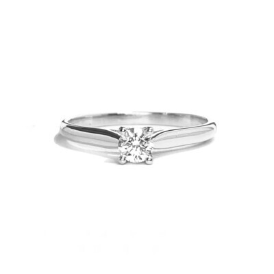 0.22 ct Four Prongs Diamond Engagement Ring
