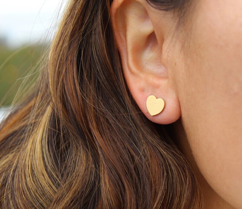 Medium Size Heart Shaped Earrings