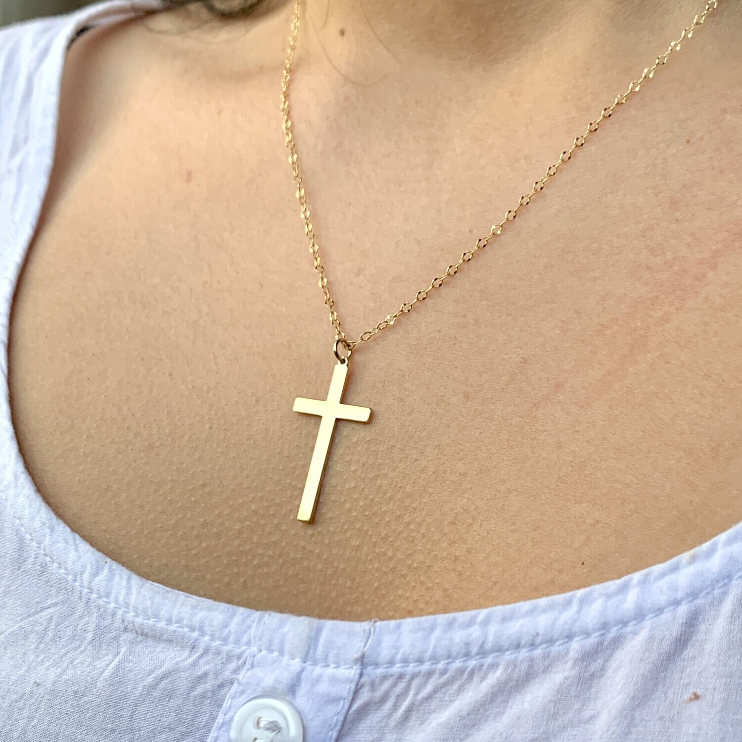 Simple Cross Necklace