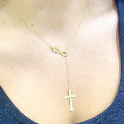 Big Sized, Infinity Cross Necklace