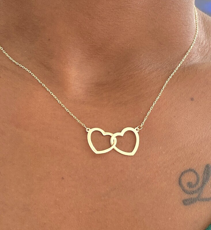 Heart within a Heart Necklace