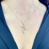 Big Size Snake, Diamond Necklace