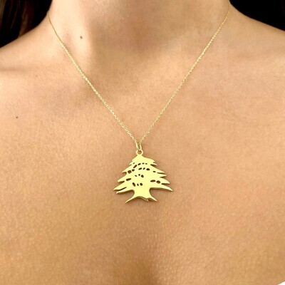 Big Sized Cedar Tree Necklace