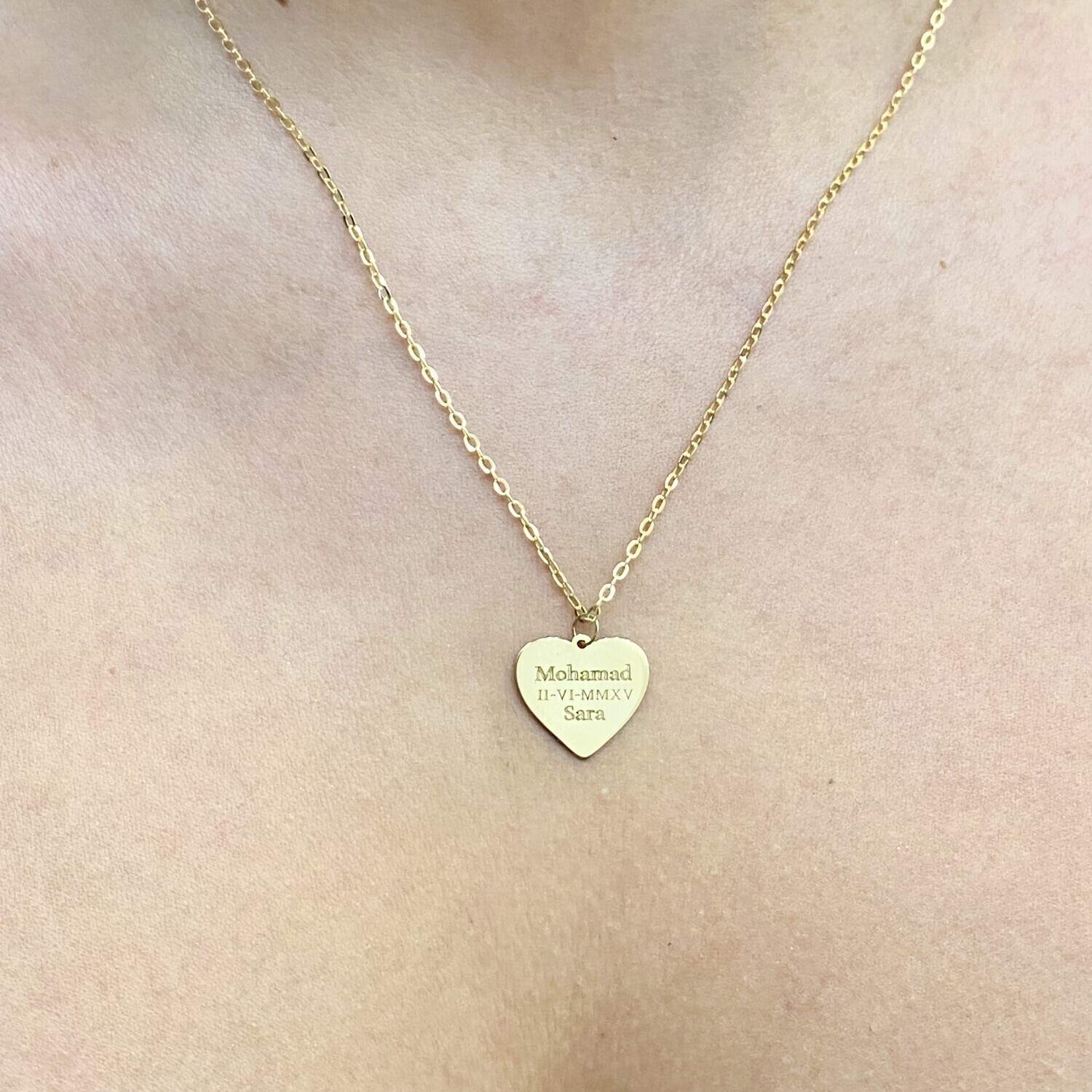 Customizable Heart Necklace