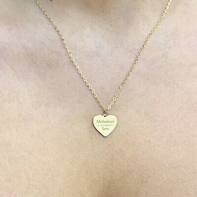 Customizable Heart Necklace
