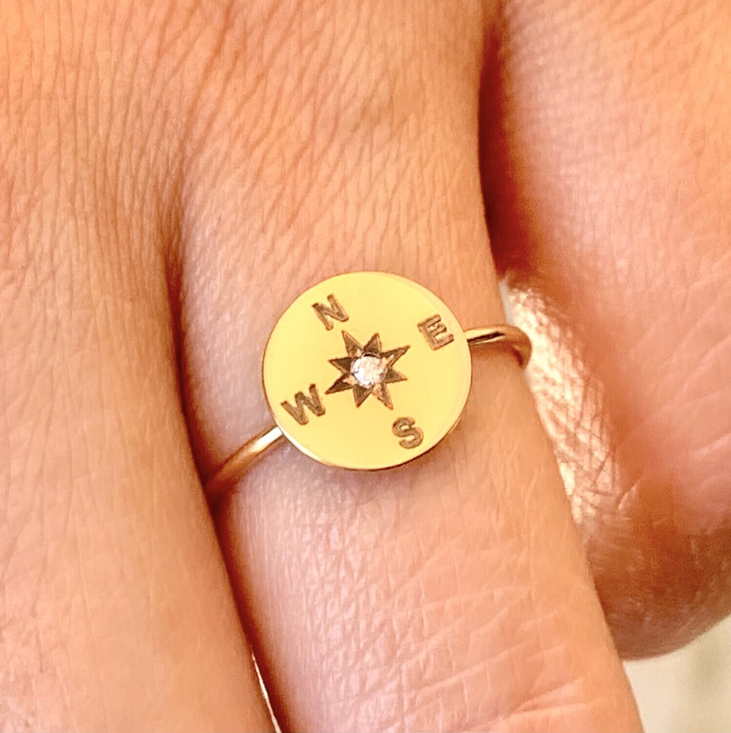 Compass Diamond Ring