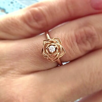 Blooming Flower Diamond Ring