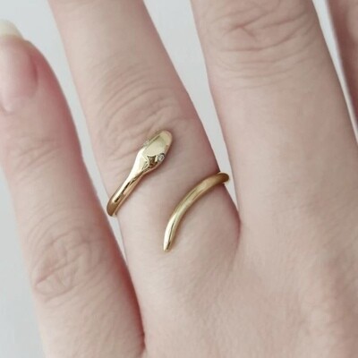 Snake Diamond Ring