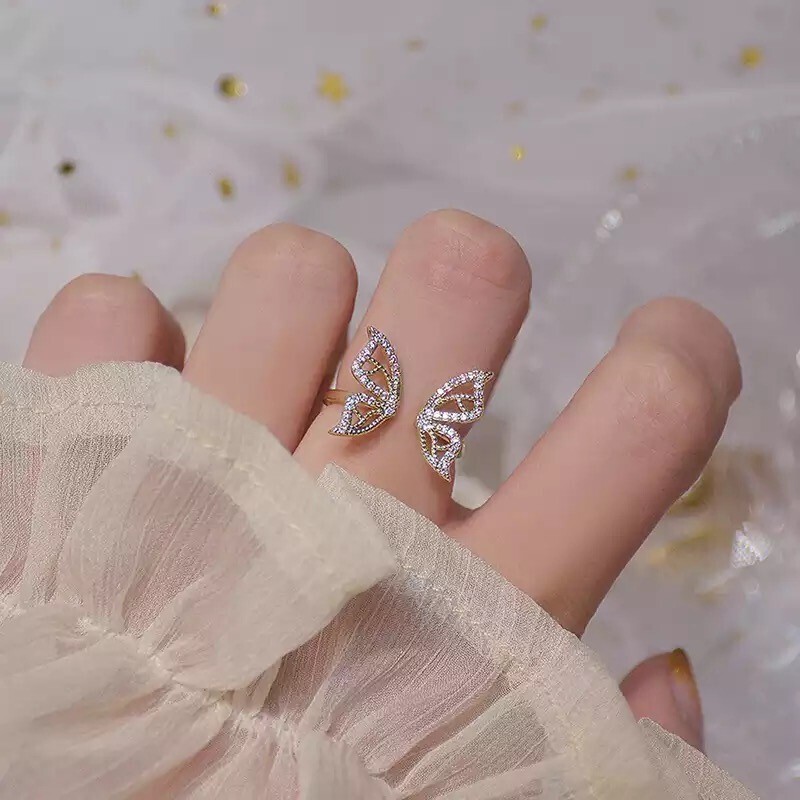 Large Butterfly Diamond Ring